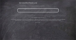Desktop Screenshot of davematthewband.com